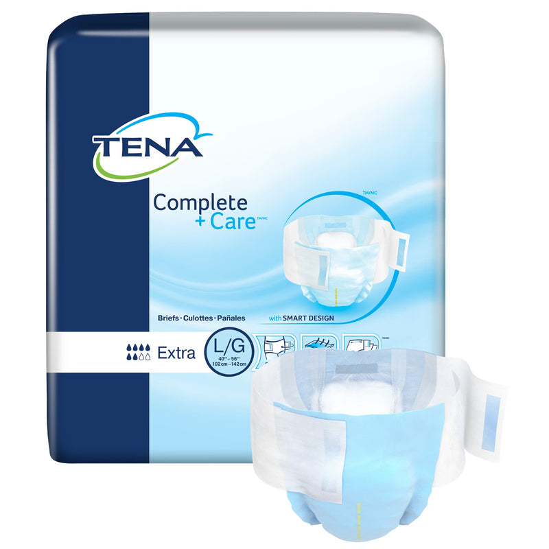 TENA® Complete + Care™ Unisex Adult Incontinence Brief Large Disposable Moderate Absorbency (1111003_BG) 24/BG