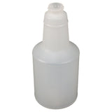Impact® Contour® Graduated Bottle w/ Anti-Backoff, 24 oz, Translucent, 96/Case (IMP5024AB) Case of 96