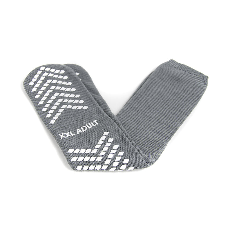 McKesson Slipper Socks Unisex Adult 2X-Large Single Tread Single Patient Use Gray (1038461_CS) 48/CS