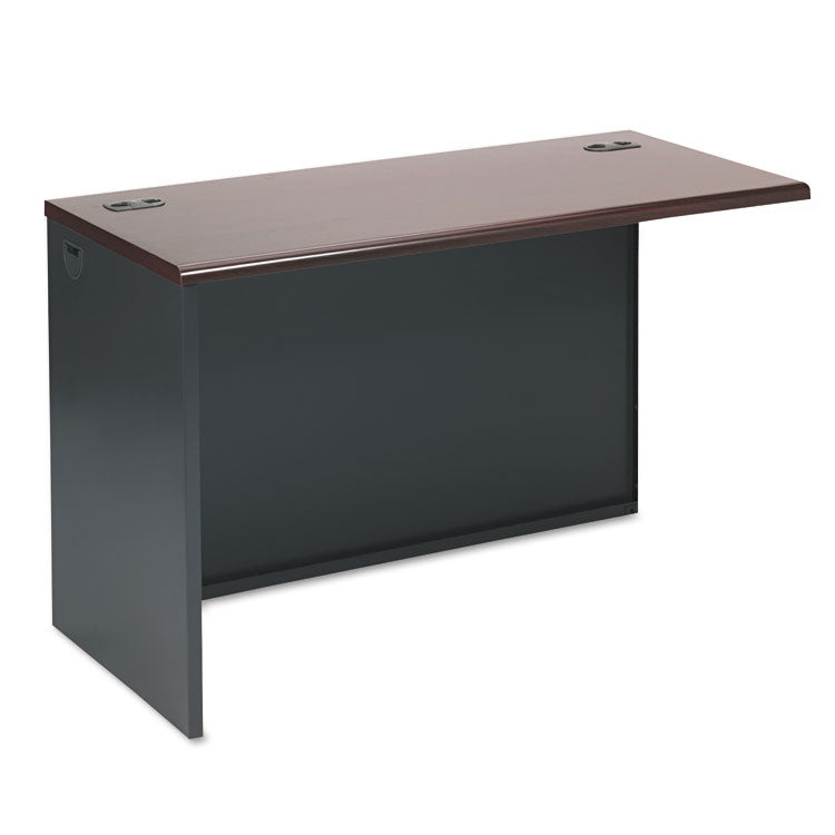 HON® 38000 Series Return Shell, Left, 48w x 24d x 29.5h, Mahogany/Charcoal (HON38944LNS) Each