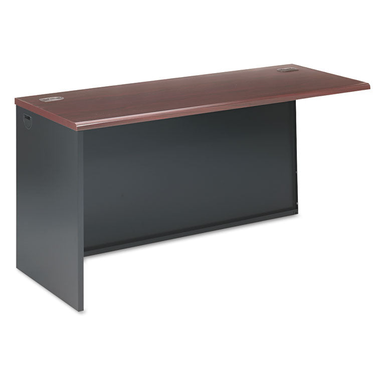 HON® 38000 Series Return Shell, Left, 60w x 24d x 29.5h, Mahogany/Charcoal (HON38946LNS)