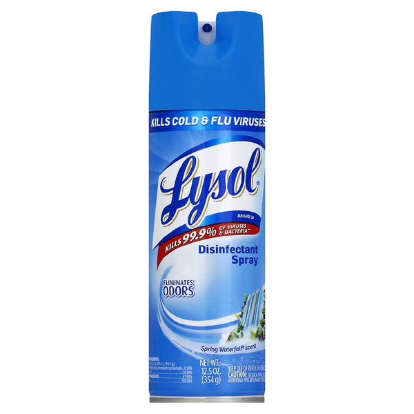 Lysol® Surface Disinfectant Alcohol Based Aerosol Spray Liquid 12.5 oz. Can Spring Waterfall Scent NonSterile (1008856_CS) 12/CS