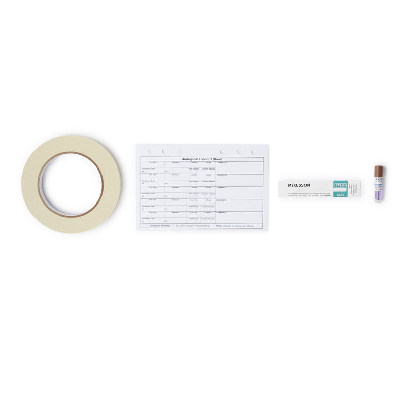 McKesson Self-Contained BI Starter Kit Dry Block Incubator with Vial Crusher, Steam Self-Contained Biological Indicators, Biological Record Notebook, Steam Tape, Steam Sterilization Indicator, Education CD-ROM (541269_EA) 1/EA