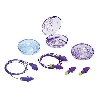 Moldex Rockets Reusable Earplugs, Cordless, 27NRR, Purple/Bright Green, 50 Pairs (507-6400) 50 Pairs
