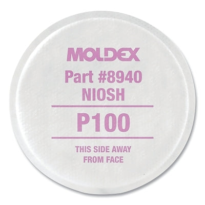 Moldex 8000 Series P100 Filter Disk, Magenta (507-8940) 1 Pair