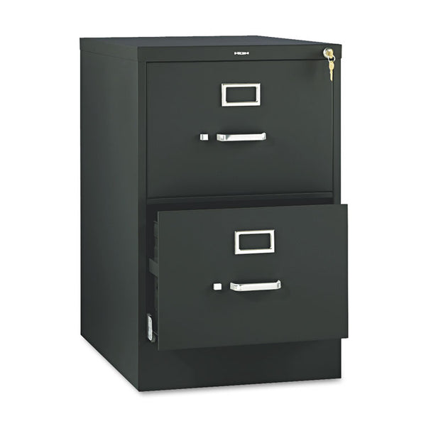 HON® 510 Series Vertical File, 2 Legal-Size File Drawers, Black, 18.25" x 25" x 29" (HON512CPP)