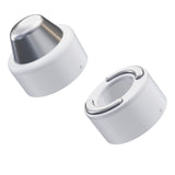 TheraFace Hot and Cold Rings - White Hand-Held Face Massager & Cleanser Attachment 1 Hot Ring, 1 Cold Ring, Travel Pouch (1248585_EA) 1/EA