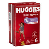 Huggies® Little Movers Unisex Baby Diaper Size 6 Disposable Moderate Absorbency (1128670_CS) 64/CS