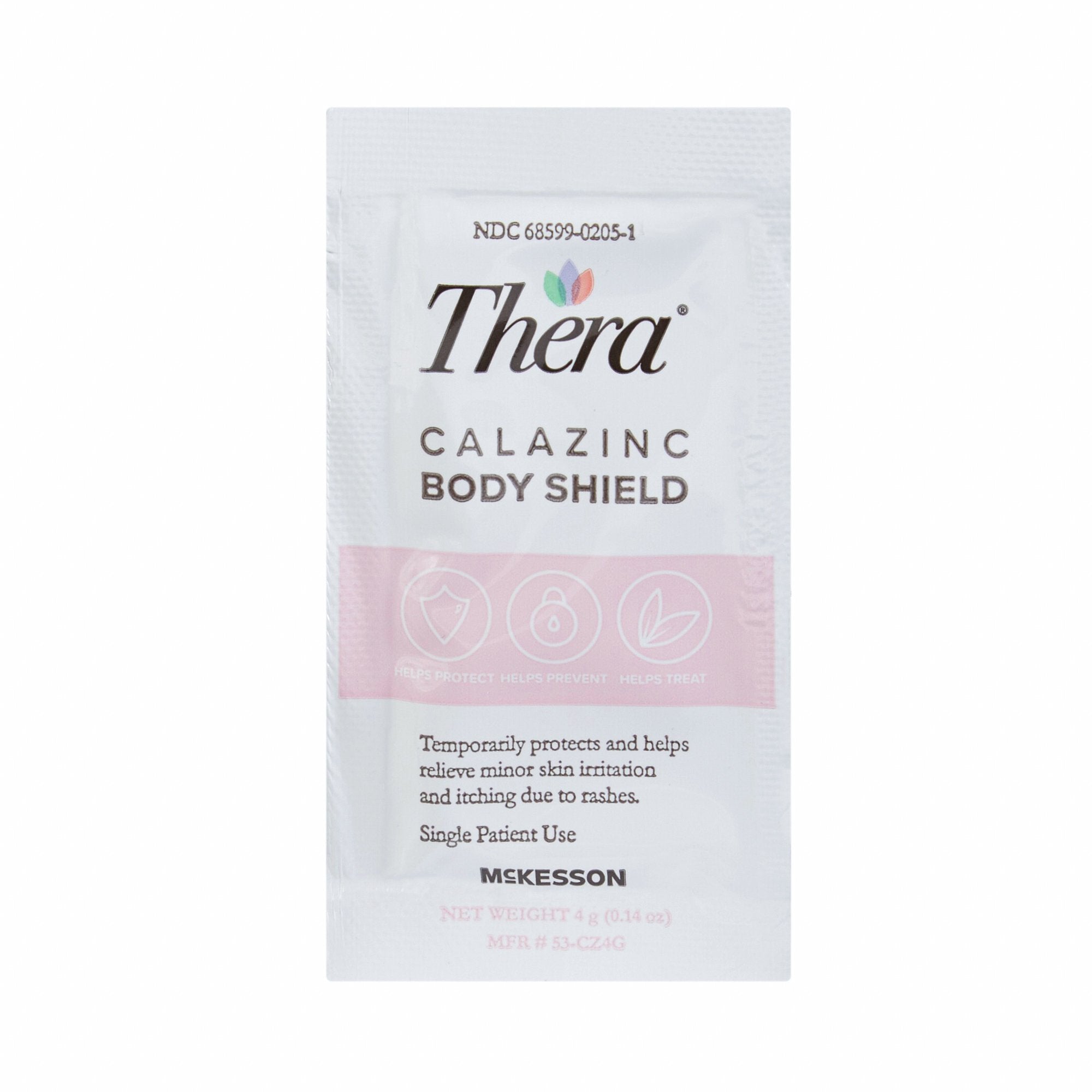 Thera® Calazinc Body Shield Skin Protectant 4 Gram Individual Packet S ...