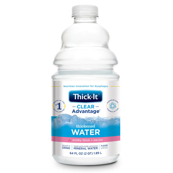 Thick-It® Clear Advantage® Thickened Water 64 oz. Bottle Unflavored Liquid IDDSI Level 2 Mildly Thick (742225_CS) 4/CS