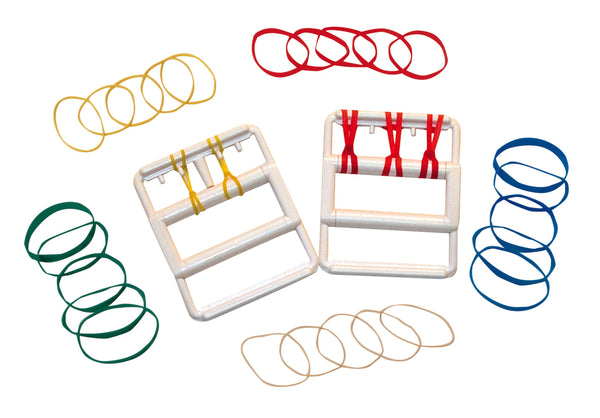 CanDo® Rubber Band Hand Exerciser Tan / Yellow / Red / Green / Blue 2X-Light to Heavy Resistance (840847_ST) 1/ST