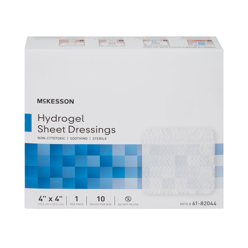 McKesson Hydrogel Wound Dressing Sheet 4 X 4 Inch Sterile (494194_EA) 1/EA