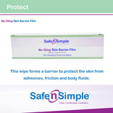 Safe N Simple™ No-Sting Skin Barrier Wipe 60% / 20% Strength Purified Water / Polyvinylpyrrolidone / Glycerin / Propylene Glycol Individual Packet Sterile (773689_EA) 1/EA