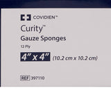 Curity™ Gauze Sponge 4 X 4 Inch 12-Ply Sterile 10 per Pouch (807703_CS) 160/CS