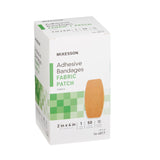 McKesson Adhesive Strip 2 X 4 Inch Fabric Rectangle Tan Sterile (514534_BX) 1/BX