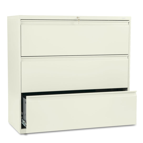 HON® Brigade 800 Series Lateral File, 3 Legal/Letter-Size File Drawers, Putty, 42" x 18" x 39.13" (HON893LL)