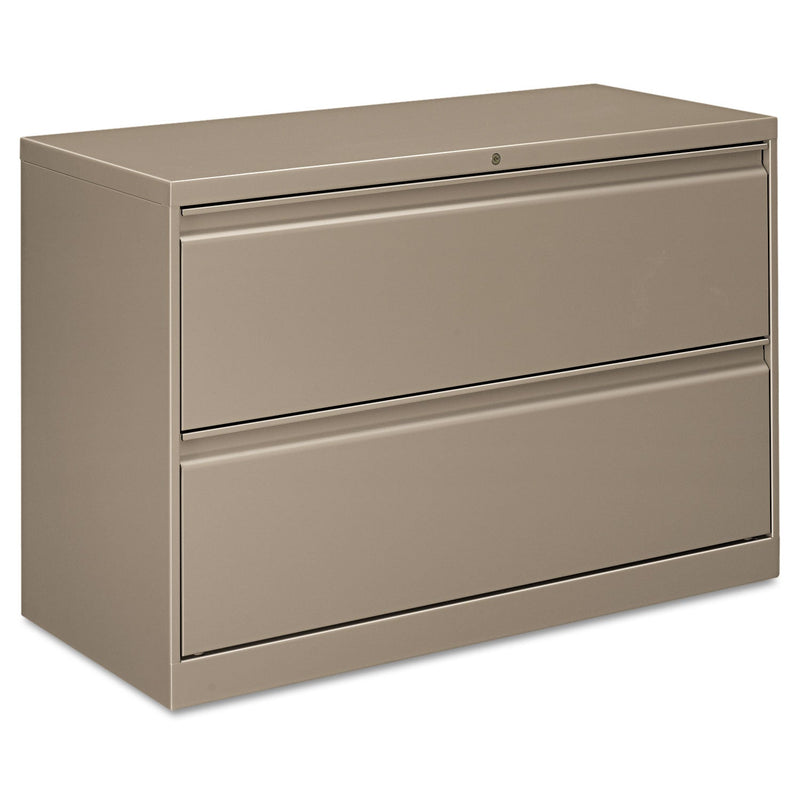 HON® Flagship Lateral File, 2 Legal/Letter/A4/A5-Size File Drawers, Light Gray, 30" x 18" x 28" (HON9170AQ)