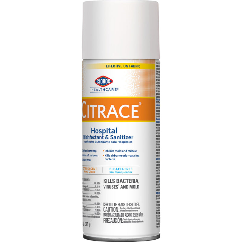 Clorox Healthcare® Citrace® Hospital Surface Disinfectant / Sanitizer Alcohol Based Aerosol Spray Liquid 14 oz. Can Citrus Scent NonSterile (156486_CS) 12/CS