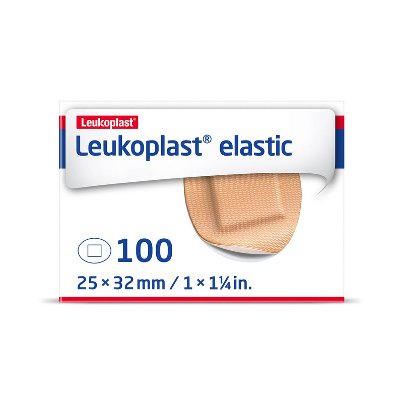 Leukoplast® Elastic Adhesive Strip 1-1/4 Inch Cross-Elastic Material Oval Tan Sterile (1212120_CS) 1200/CS