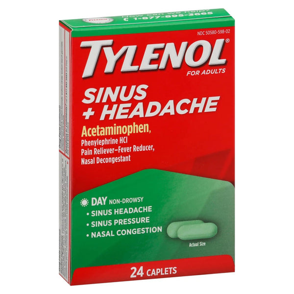 Tylenol® Sinus + Headache Cold and Sinus Relief 325 mg - 5 mg Strength Tablet (983046_BT) 1/BT