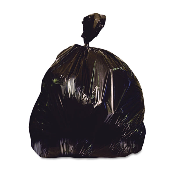 Heritage™ X-Liner™ Trash Bag 60 gal. Black Reprocessed Resin 2 mil 38 X 58 Inch Star Seal Bottom Flat Pack (741372_CS) 100/CS