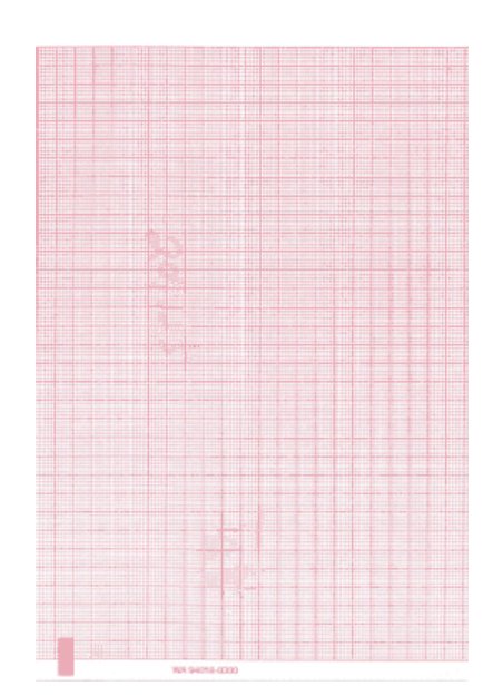 Welch Allyn® Recording Chart Paper Z-Fold Red Grid (1244825_PK) 200/PK
