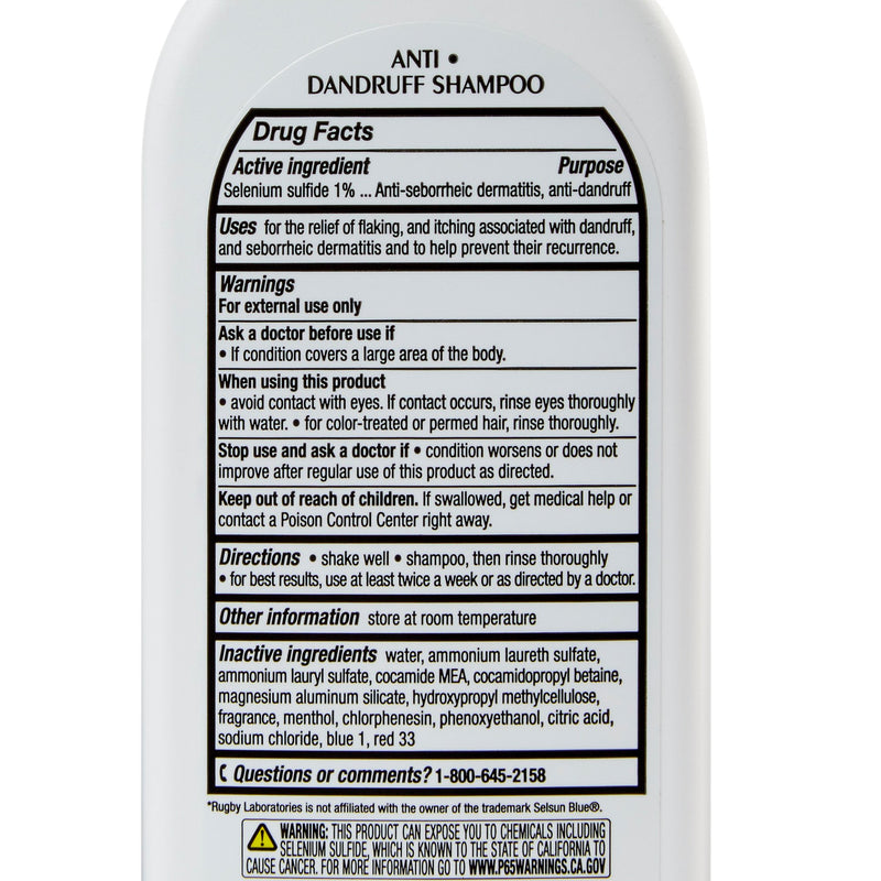 Rugby® Dandruff Shampoo 7 oz. Flip Top Bottle Unscented (484236_EA) 1/EA