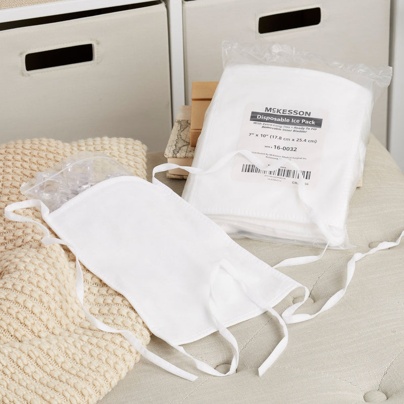 McKesson Ice Bag General Purpose 7 X 10 Inch Fabric Disposable (485416_EA) 1/EA