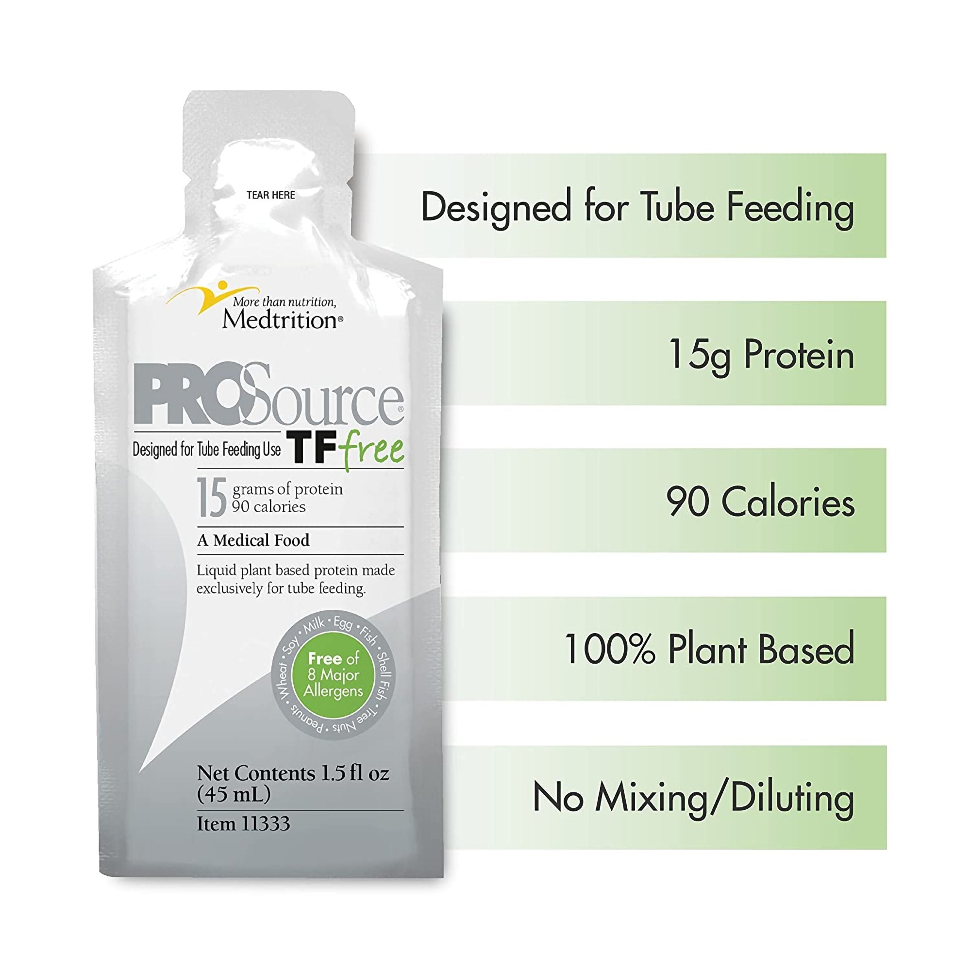 ProSource® TF Free Tube Feeding Formula Unflavored Liquid 1.5 oz. Pouc ...