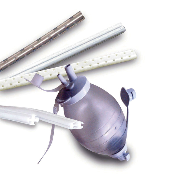 S-Vac® Wound Drain Tube Round Hubless Type With Trocar 4 Channel Type 15 Fr. Size Sterile (491283_EA) 1/EA