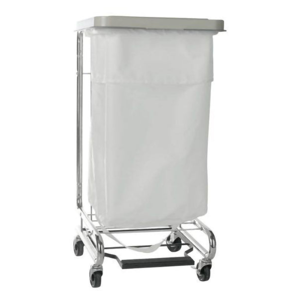 McKesson Hamper Stand Surgery Soiled Linen Rectangular Opening 30 to 33 gal. Capacity Foot Pedal Self-Closing Lid (379479_EA) 1/EA