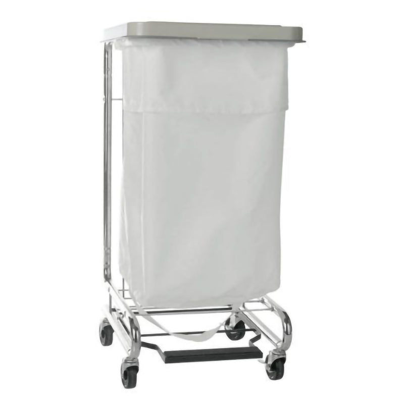 McKesson Hamper Stand Surgery Soiled Linen Rectangular Opening 30 to 33 gal. Capacity Foot Pedal Self-Closing Lid (379479_EA) 1/EA