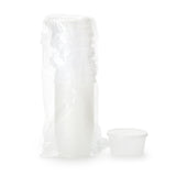 Dawn Mist® Denture Cup 8 oz. Clear Snap-On Lid Single Patient Use (626309_BG) 25/BG