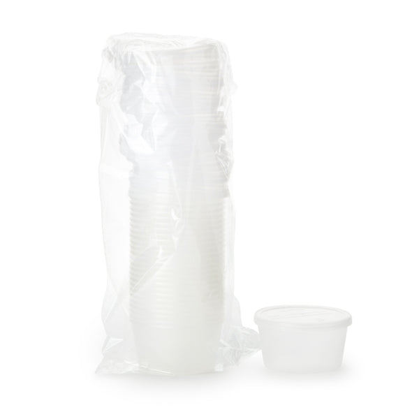 Dawn Mist® Denture Cup 8 oz. Clear Snap-On Lid Single Patient Use (626309_BG) 25/BG