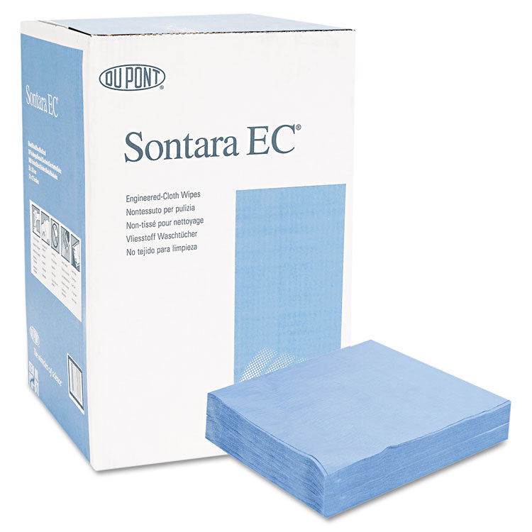 HOSPECO® Sontara EC Engineered Cloths, 12 x 12, Blue, 100/Pack, 10 Packs/Carton (HOSPR811)