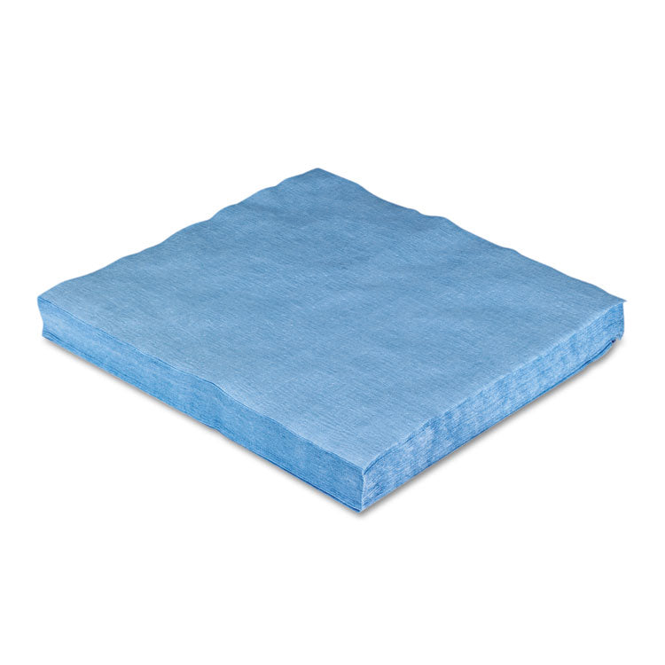 HOSPECO® Sontara EC Engineered Cloths, 12 x 12, Blue, 100/Pack, 10 Packs/Carton (HOSPR811)