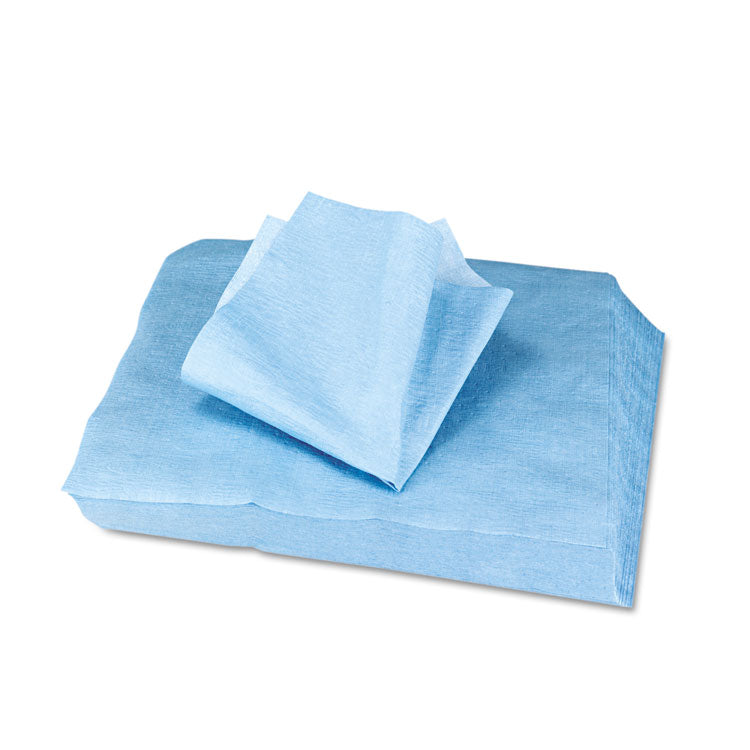 HOSPECO® Sontara EC Engineered Cloths, 12 x 12, Blue, 100/Pack, 10 Packs/Carton (HOSPR811)