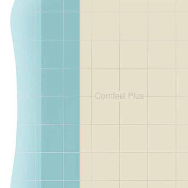 Comfeel® Plus Hydrocolloid Dressing Film Backing 4 X 4 Inch Square Hydrocolloid / Sodium Carboxymethylcellulose (CMC) / Film (1124399_BX) 10/BX
