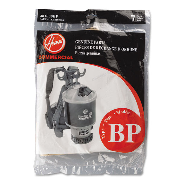Hoover® Commercial Disposable Paper Liner for Commercial Backpack Vacuum Cleaner, 7/Pack (HVR401000BP)