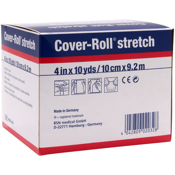 Cover-Roll® Stretch Dressing Retention Tape with Liner White 4 Inch X 10 Yard Nonwoven Polyester NonSterile (191704_CS) 12/CS