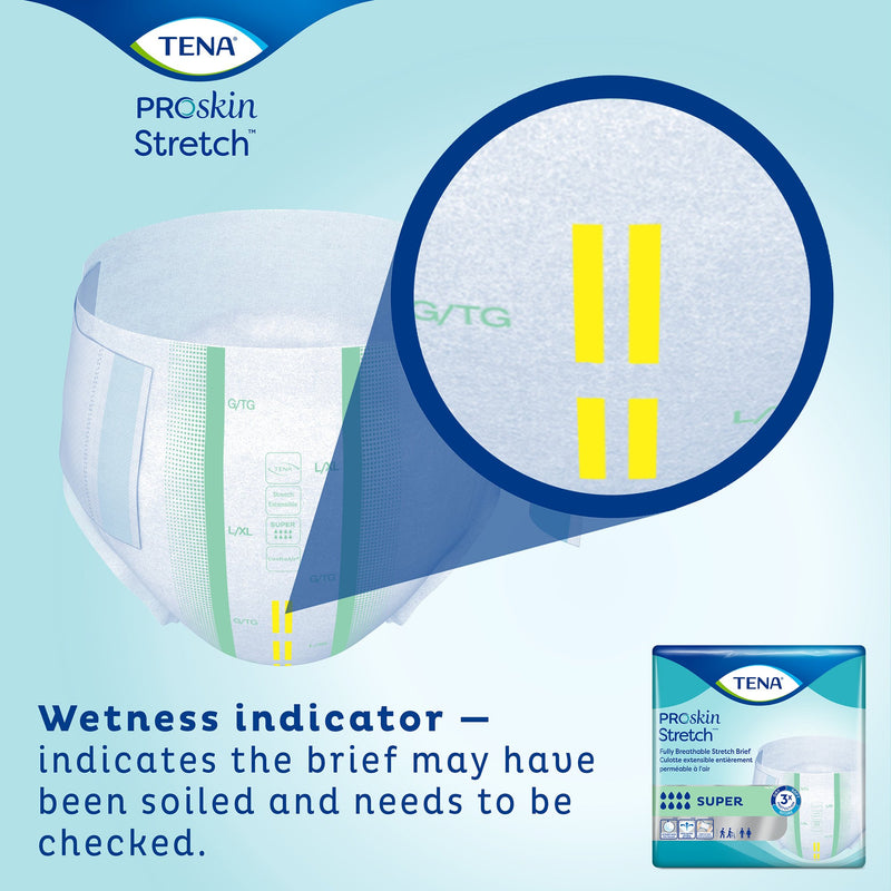 TENA ProSkin Stretch™ Super Unisex Adult Incontinence Brief 3X-Large Disposable Heavy Absorbency (897121_PK) 8/PK