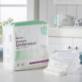 McKesson Unisex Adult Absorbent Underwear Pull On with Tear Away Seams X-Large Disposable Heavy Absorbency (1123837_CS) 56/CS