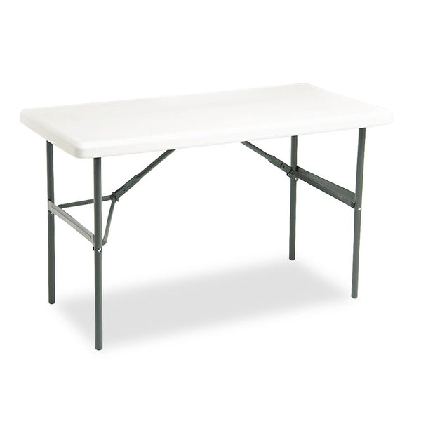 Iceberg IndestrucTable Classic Folding Table, Rectangular, 48" x 24" x 29", Platinum (ICE65203) Each