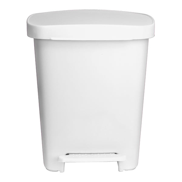 McKesson Trash Can 32 Quart / 8 gal. White Plastic Rectangular (1223706_EA) 1/EA