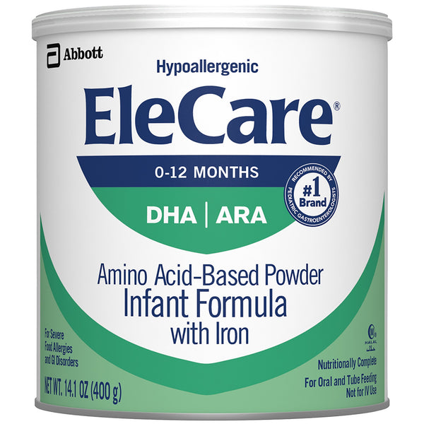 EleCare® Infant Formula Unflavored 14.1 oz. Can Powder Iron Food Allergies (772259_EA) 1/EA