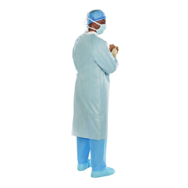 Aero Chrome Surgical Gown X-Large Silver NonSterile AAMI Level 4 Disposable (1114309_EA) 1/EA