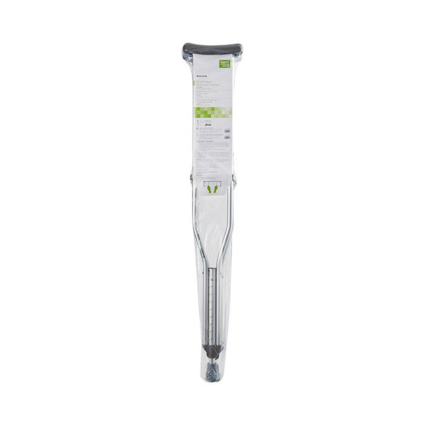 McKesson Underarm Crutches Adult 5 Foot 2 Inch to 5 Foot 10 Inch User Height Aluminum Frame 350 lbs. Weight Capacity (1065230_CS) 8/CS
