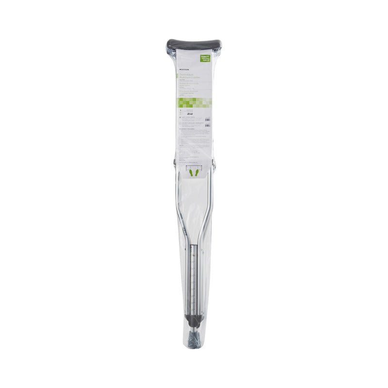 McKesson Underarm Crutches Adult 5 Foot 2 Inch to 5 Foot 10 Inch User Height Aluminum Frame 350 lbs. Weight Capacity (1065230_PR) 1/PR