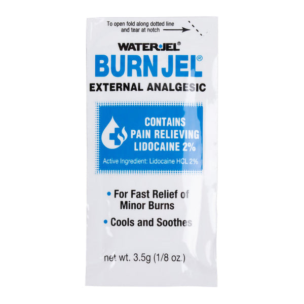 Water Jel® Burn Jel® Burn Relief Lidocaine Topical Gel 3.5 Gram Individual Packet (786421_BX) 6/BX