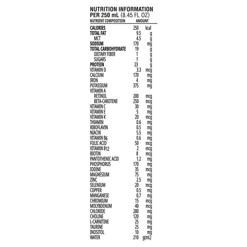 Peptamen® Intense VHP Tube Feeding Formula Unflavored Liquid 250 mL Carton (1006576_CS) 24/CS